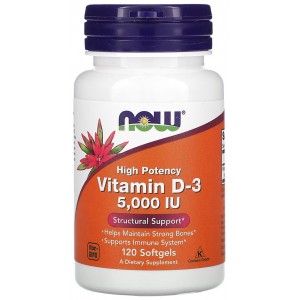 NOW Vitamin D3 5000ME 120tab