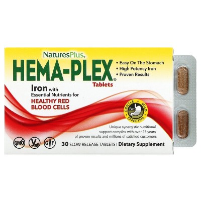 Nature's Plus Hema-Plex 30 таб