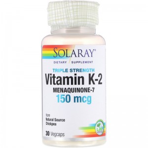 Solaray Vitamin K-2 150 mcg 30 caps