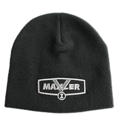 Maxler Черная шапка с серебряным логотипом 1шт