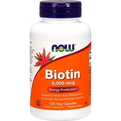 NOW Biotin 5000mkg 120caps