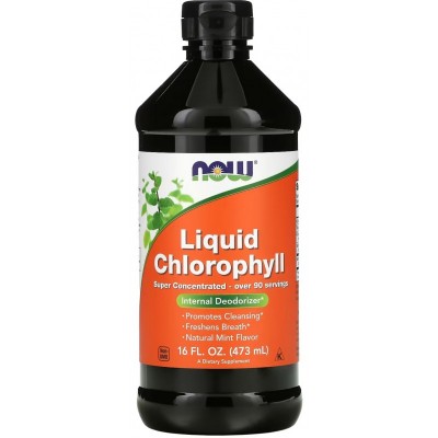 NOW Liquid Chlorophyll & Mint 473 мл