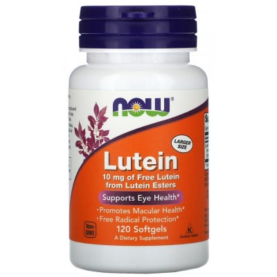 NOW Lutein (From Esters) 10 мг 60 софтгель капс