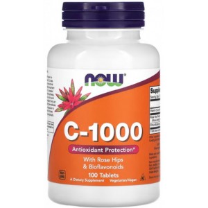 NOW Vitamin C-1000 RH 100 таб (Calcium Ascorbate-C)
